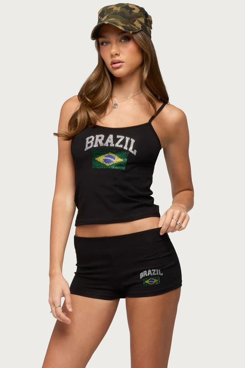 Brazil Rhinestone Cami