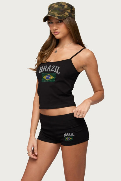 Brazil Rhinestone Cami