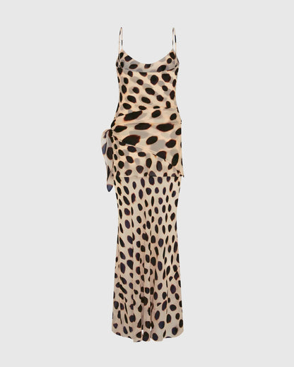 LEOPARD TIE MAXI DRESS — image 5